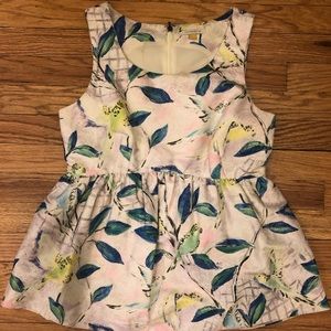 Anthropology Leifsdoitter Peplum Top, Size Small